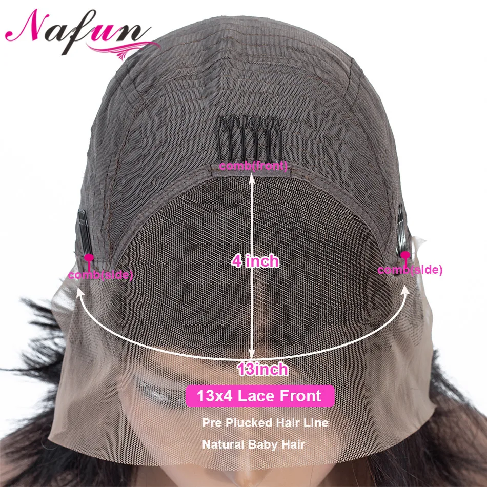 Nafun13x4 парики из натуральных волос на кружеве, перуанские нереми кудрявые парики, парики из натуральных волос на кружеве, средний коэффициент 150% плотности