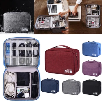 

Storage Bags Multi-function Data Cable Storage Bag Mobile Power Headset Storage Box Tool Kit