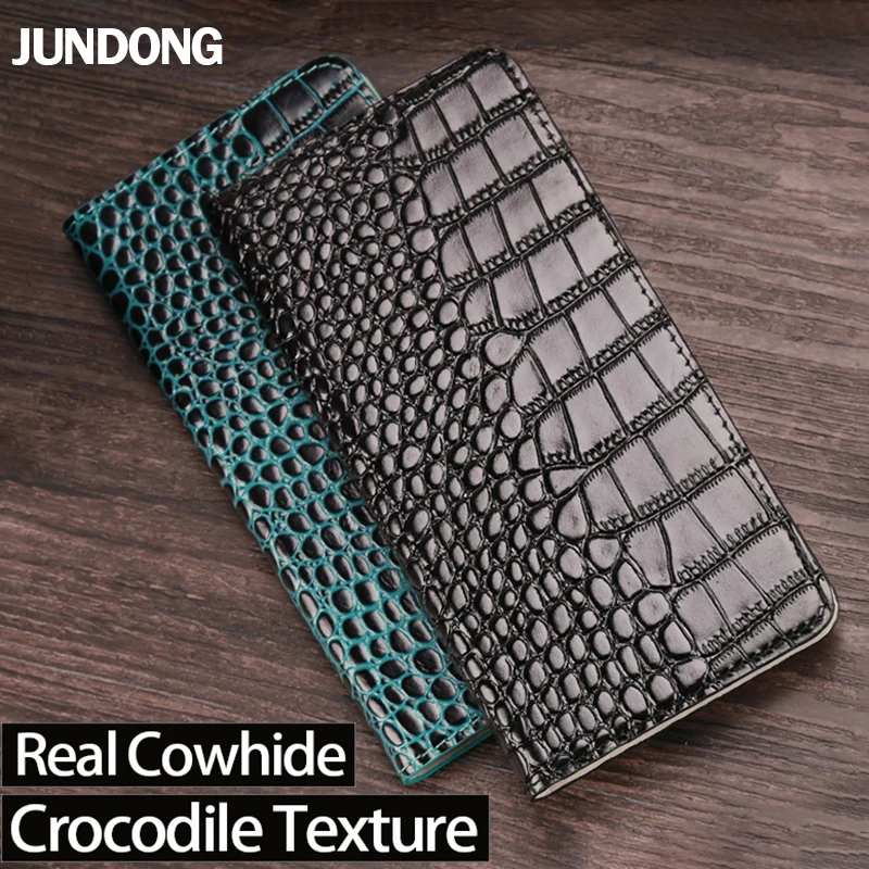 Leather Flip Phone Case For Huawei P40 P30 P20 P10 P9 P8 Mate 10 20 30 40 Pro Nova Lite Y6 Y7 Y9 Crocodile Texture Wallet Bag | Мобильные
