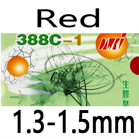 red 1.3-1.5mm Dawei 388C-1 King of Medium Pips-Out резиновый пинг-понг с губкой - Цвет: red 1.3-1.5mm