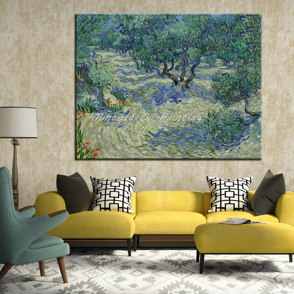 Oilve Orchard Of Vincent Van Gogh 100% ручная роспись Репродукция картина масляными красками на