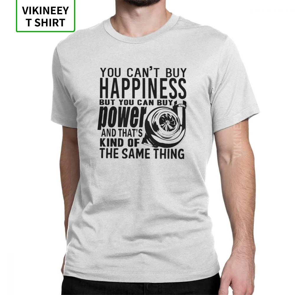 

Happiness Is Power JDM T-Shirt for Men Short Sleeve Vintage Style Japanese T Shirt Car Sportcar Engine Tee 100% Cotton Clothes