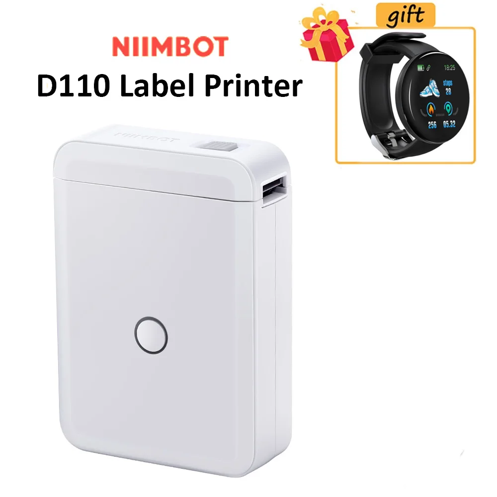 

Equipter Niimbot D110 Label Maker Bluetooth Printer Portable Printer Price Sticker Home and Office use USB Cable