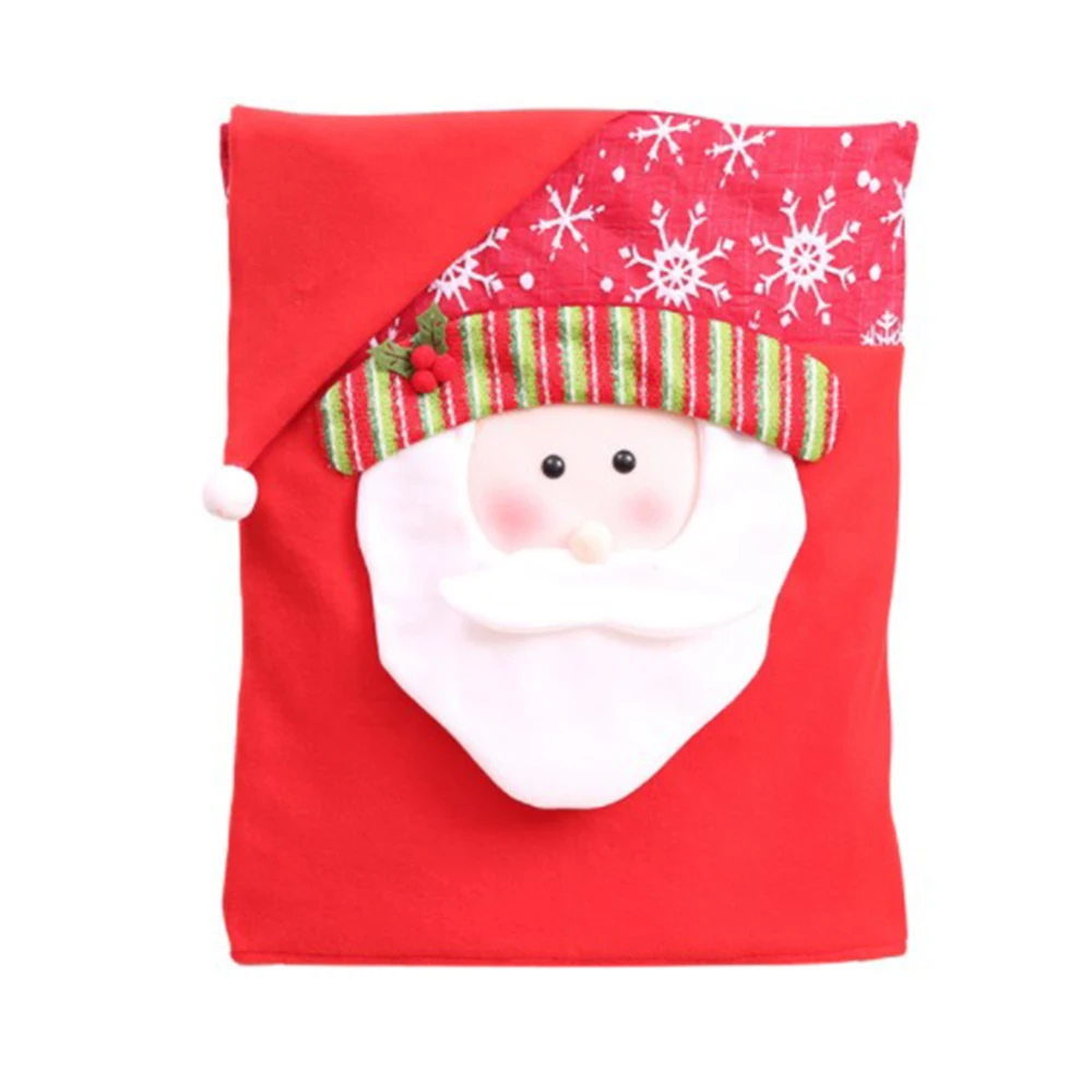 

New Year Christmas Decoration Chair Covers Dining Seat Santa Claus Christmas Grandma Chair Cover For Home Party Decor