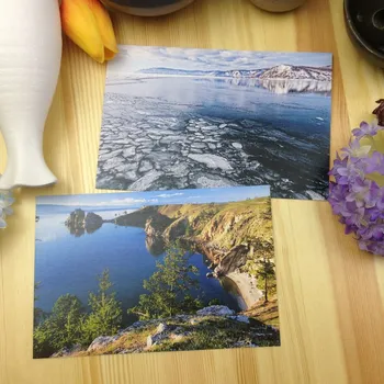 

Russia'S Lake Baikal In Siberia Postcard Greeting Card Collection Art Lenticular Recycled Recordable 15*10cm 6pcs