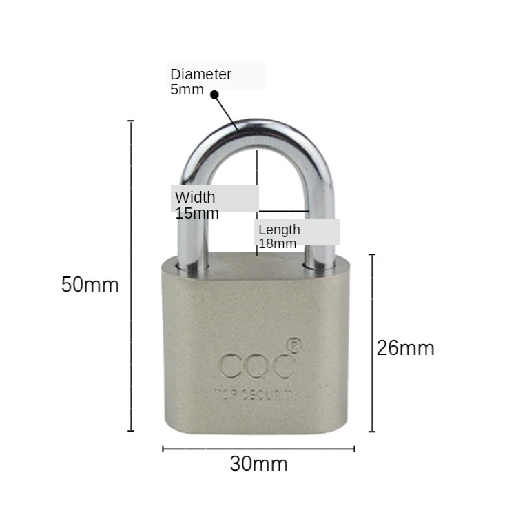 Высокобезопасный стальной навесной замок дужка из нержавеющей стали Lock