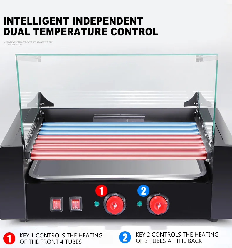 Commercial French Hot Dog Machine sausage roasting machine Hot Dog Barbecue machine Hot Dog roller machine SC-007C