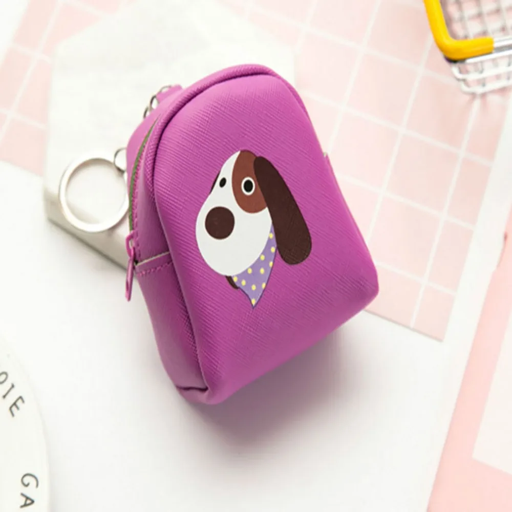 Новая стильная мини-сумка Kawaii Cat Bear на молнии из искусственной кожи, портативная Сумочка, кабели для наушников, портмоне Monederos Para Mujer Monedas
