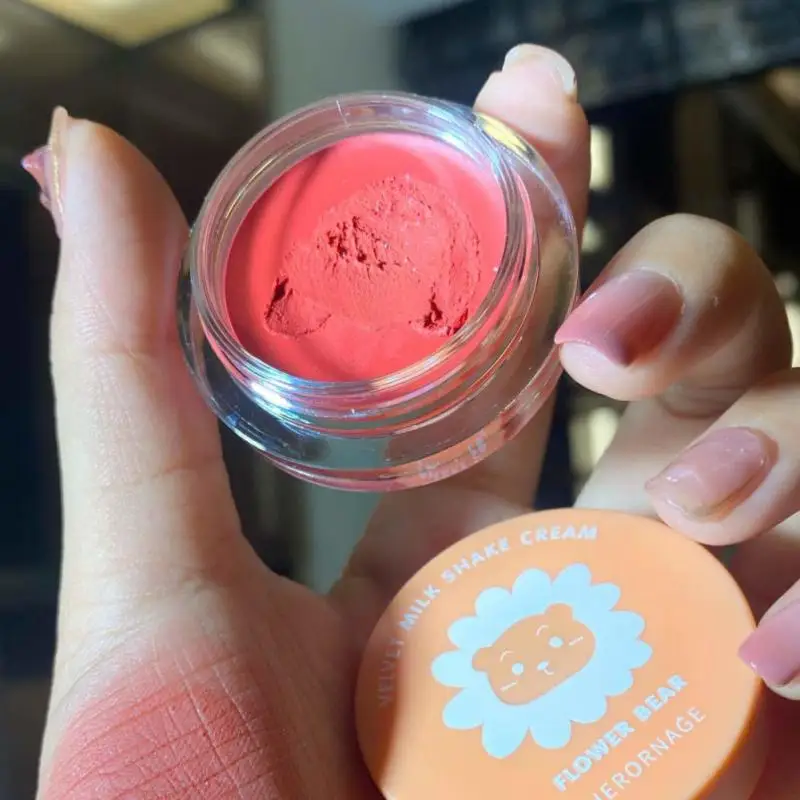 HERORANGE Jelly Bulsher Pallete Mousse Gel Blush Cream Makeup Mineral Cheek High-gloss Power Contour Longlasting Cosmetic TSLM2 | Красота и