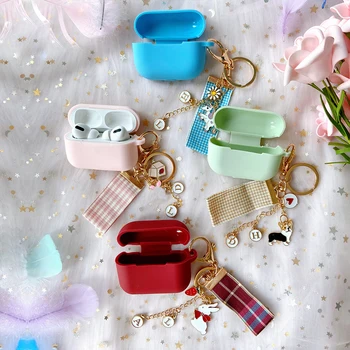 

Cute Silicone Case for Apple Airpods Pro Cover Accessories Bluetooth Earphone Portable Shockproof Bag Decor Daisy Flower Decor