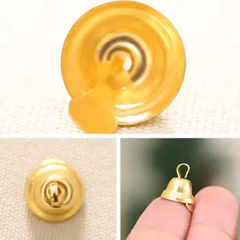 

20pcs/set Copper Gold Plated Bells Diy Handmade Christmas Party Ornaments Craft Decoration Christmas Wedding Tree M6C5