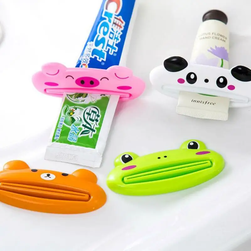 Home Commodity Bathroom Tube Toothpaste Dispenser Cute Animal multifunction toothpaste squeezer LX8731
