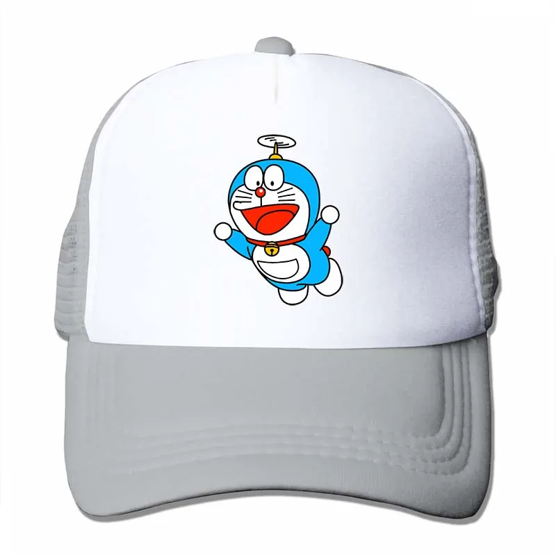Doraemon(2) бейсболка для мужчин и женщин, кепки для водителя грузовика, модная Регулируемая Кепка - Цвет: 4-Gray
