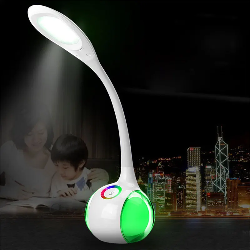 Светодиодная настольная лампа ночник с защитой глаз современный креативный