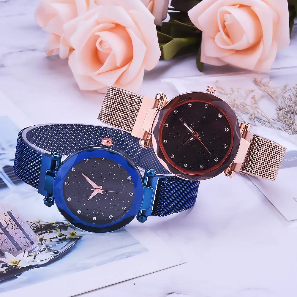 

Women Wrist Watch Fashion Trendy Charms Luxury Magnetic Strap Rhinestone Crystal Quartz Watches Gift Montre Femme