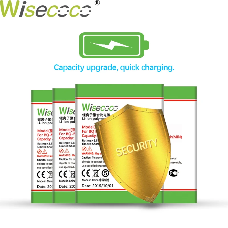 WISECOCO 3100mAh Battery For BQ BQS 4072 BQ 4072 strike mini Smart Phone Latest Production High 4