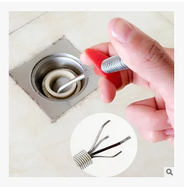 

Drunk Wave Kitchen Sewer Drainage Facility Spring Pipe Unclogging Tool Household Hair Cleaner