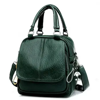 

Vintage Leather Backpack Women Small Black High Quality Waterproof Soft Pu Back Pack Female Fashion Trend 2020 Women's Bags