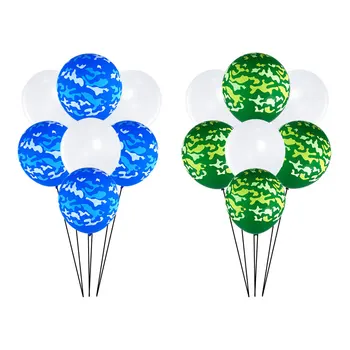 

12inch Camouflage Color Latex Balloon Blue Green Ballon Animal Pattern Decorations Map Air Ball Birthday Wedding Party Supplies