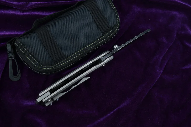 NKAIED, складной нож S35VN, лезвие с титановой ручкой, керамический подшипник, нож для кемпинга, охоты, активного отдыха, альпинизма, фруктовый нож, EDC