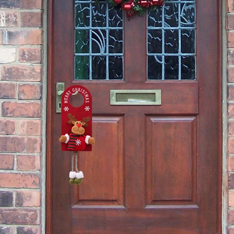 Подвеска на дверь рождественская подвеска рождественские украшения для дома ручка от двери гостиницы Новогоднее украшение Рождественское украшение