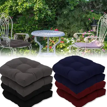 

2pcs Sofa Recliner Cushion Garden Chair Garden Wicker Chair Cushion Soft And Comfortable Chair Cushion 48*48cm