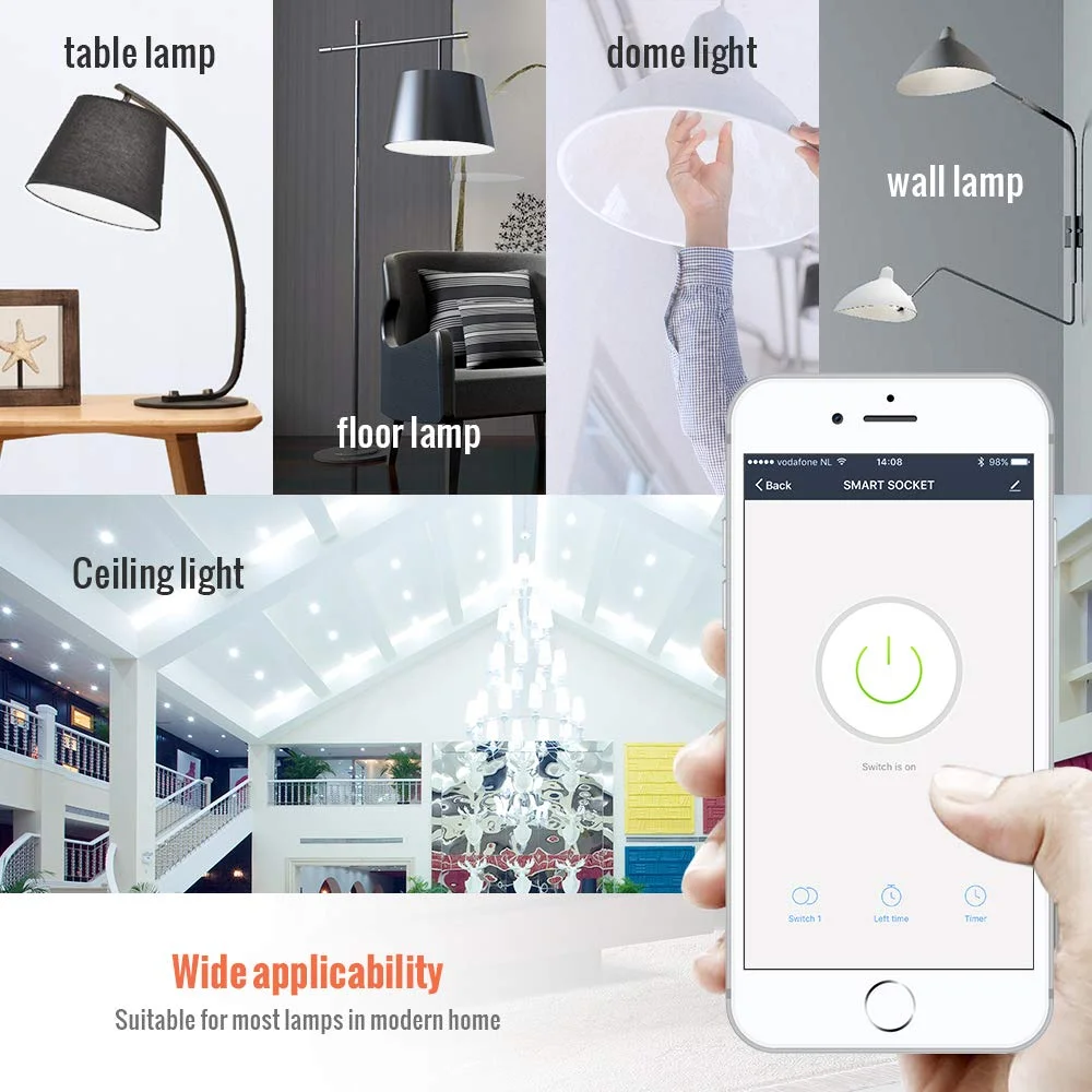 E27/B22/E26/E14 умная лампа RGB светодиодный Wi-Fi светильник для Android Apple дистанционное управление дома