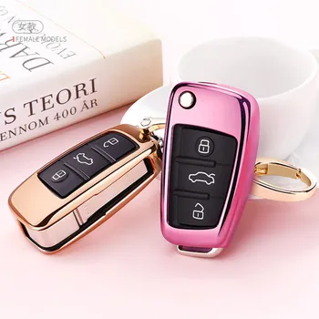 

2020 TPU car key case For Audi C6 A7 A8 R8 A1 A3 A4 A5 Q7cara car holder car accessories auto products car styling keychain new