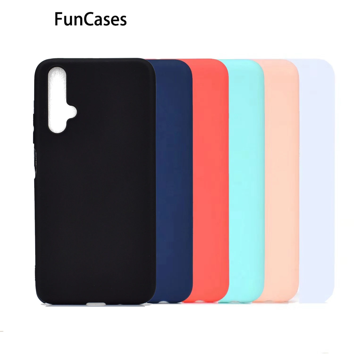 Cellphone Cases For capinha Huawei Nova 5 Telefoon Solid Color Phone Case sFor Huawei para Nova 3 3i 4 Plus Soft TPU Protector