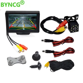 

Car Rear View Camera Reversing Parking System Kit 5or4.3 inch TFT LCD Rearview Monitor Waterproof Night Vision Backup Camera
