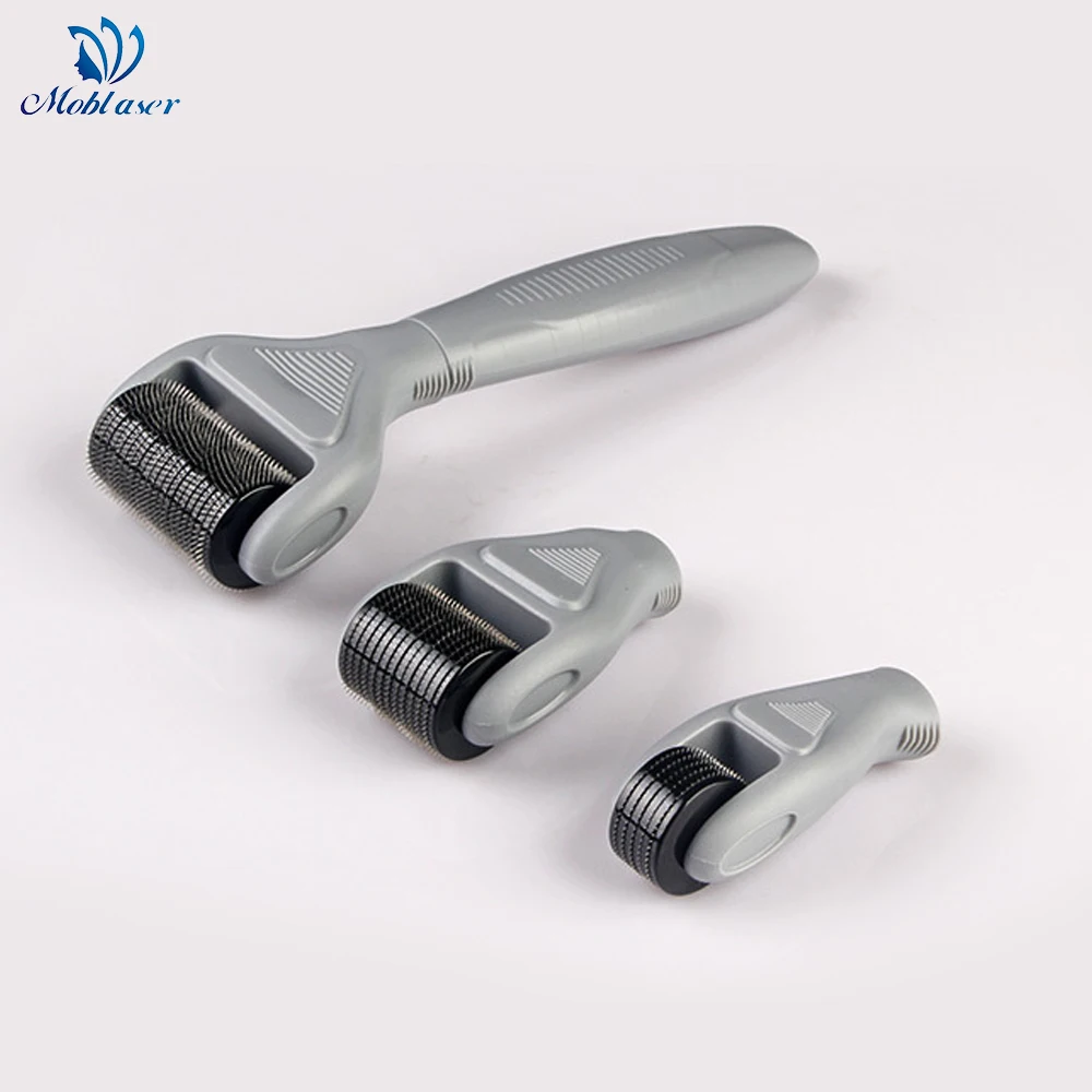 Derma роликовая система Microneedle комплект для лица корпус 0,25 мм титановая Замена Dermaroller Avec Micro Aiguilles Agulha Прямая