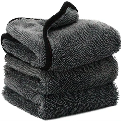 Premium Microfiber Twist Car Wash Towel for Cleaning and Detailing (40x60cm)