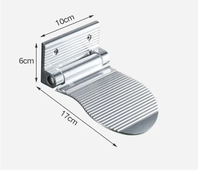 Алюминиевая Полка для ванной комнаты, черная атласная Складная полка для мытья ног для беременных или для блеска, держатель для обуви