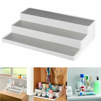 

3 Tier Spice Rack Step Shelf Organizer Kitchen Seasoning Bottle Jar Stand AU