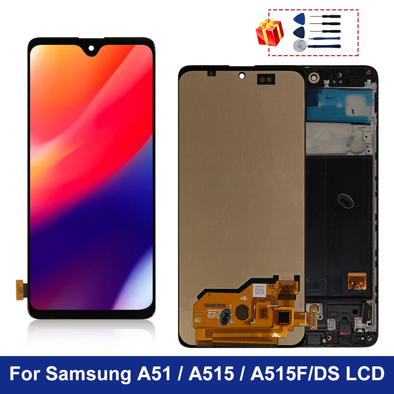Amoled для Samsung Galaxy A515 ЖК дисплей A51 A515F дигитайзер сенсорный экран samsung A515FD A515F/DS