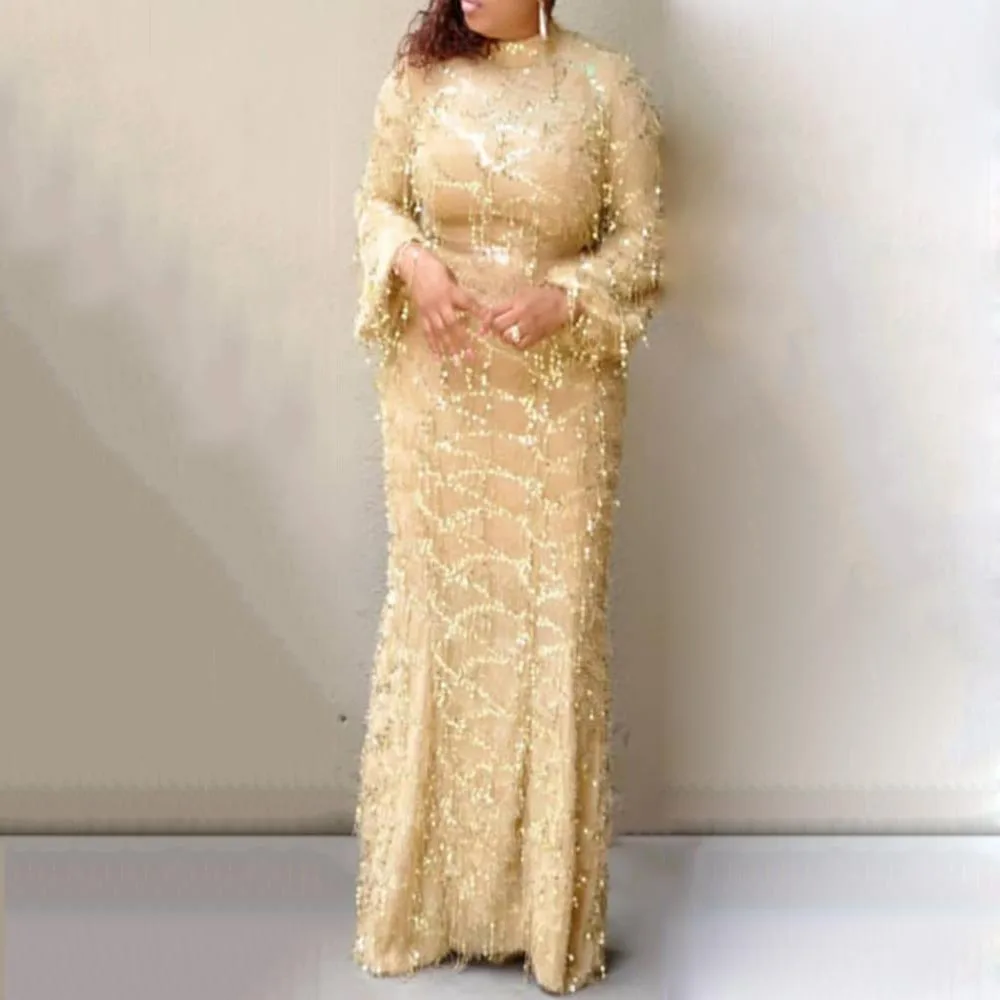 Халат Африканский платья 2019 Базен Riche для женщин Специальное предложение