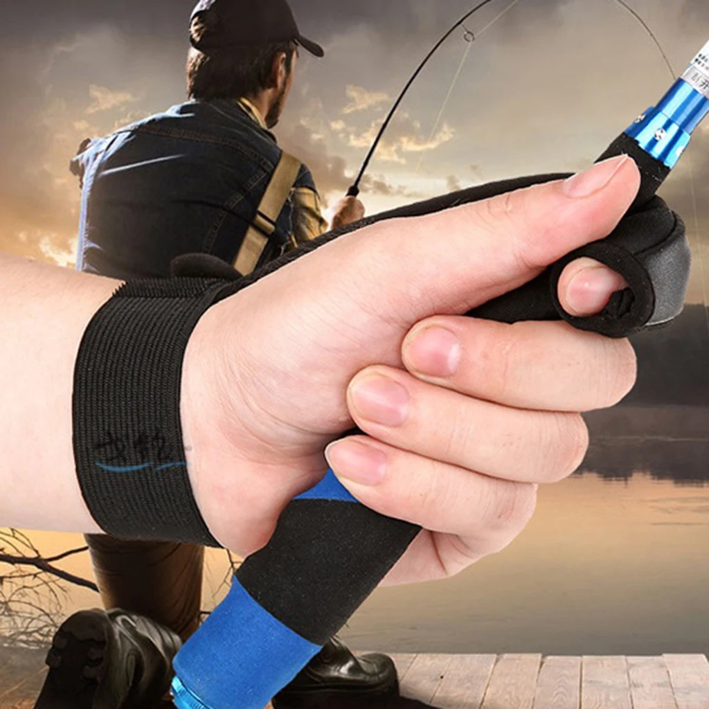 Single-Finger Fishing Gloves Fishing Gloves Mittens Protective Fishing Gloves for Fingers Guard Protection, Pack of 1
