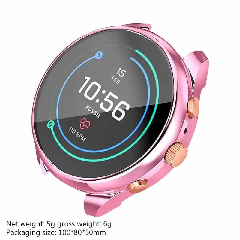 All-Around Soft TPU Anti-scratch Protective Case TPU Non-toxic Durable Touch Screen Accuracy for Fossil Ftw6022 Accessories