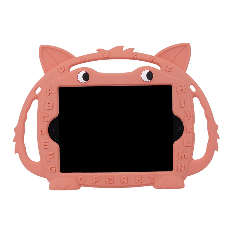 

Silicone Cartoon fox Case For iPad mini 12345 Pro 11 inch Kid friendly Carry Shockproof Washable Tablet PC Case Shell