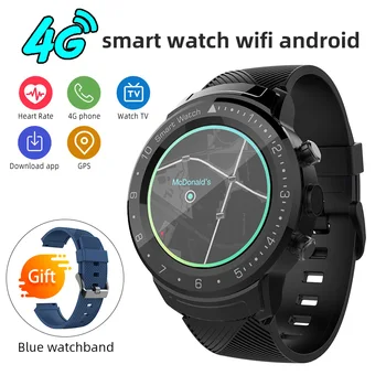 

Sport 4G Smart Watch Android 7.1 4G Sim card IP67 Camera GPS Maps WIFI Heart Rate Monitor AMOLED Big Screen Men Women смарт часы