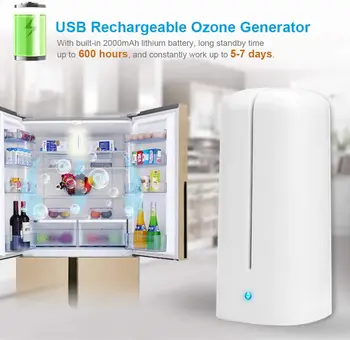 

Mini Ozone Air Purifier, Car Air Purifier Freezer Air Freshener Ozone Generator Air Cleaner for Fridge Toilet Kitchen