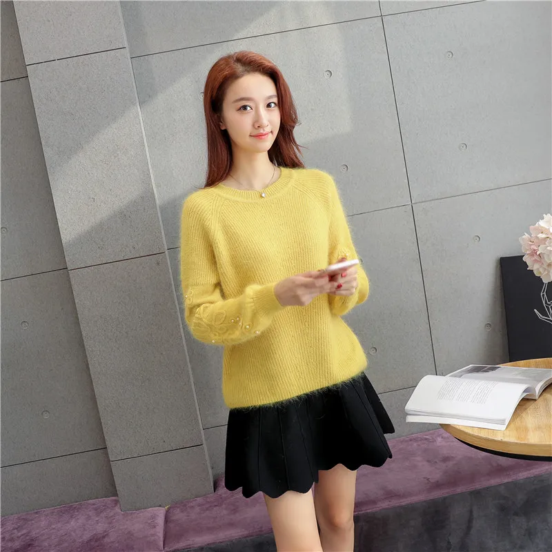 Горячая Распродажа хлопок Blusas De Inverno Feminina Осень Зима Женский свитер свитера рукав вязаный женский джемпер Топы