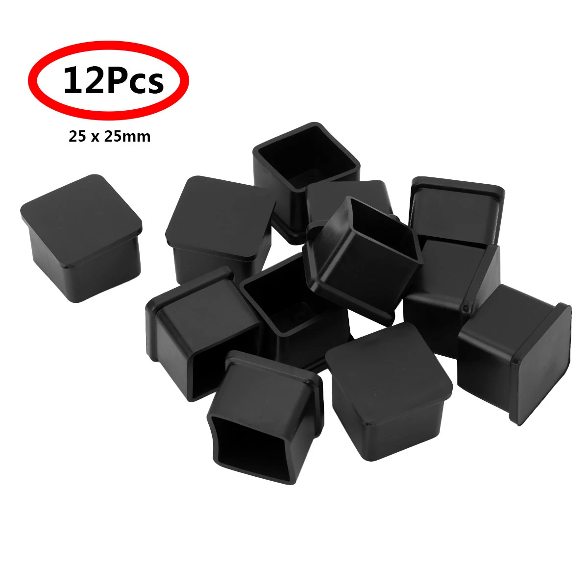 12pcs Chair Leg Caps Covers Square Shaped Pvc Rubber Furniture Foot Table Chair Leg End Caps Covers Tips Floor Protectors Aliexpress