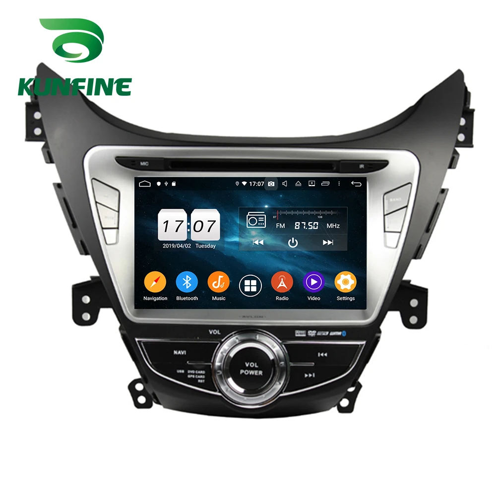 Excellent Android 9.0 Octa Core 4GB RAM Car DVD GPS Multimedia Player Car Stereo for Hyundai Elantra Avant I35 2011 2012 2013 1