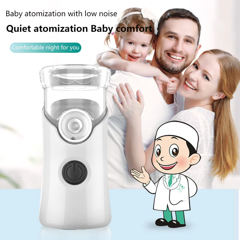 

Ultrasonic Nebulizer Atomizer Inhaler Portable USB Rechargeable Mesh Nebuliser Humidifier Sprayer Health Care Handhead Newest