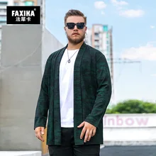 FAXIKA/осенний плащ для полных больших ярдов, свободный Джокер, популярный логотип, большие размеры, Мужское пальто для отдыха без пряжки