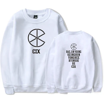 

Kpop O-neck sweatshirt Korean Team CIX Cool Women/men Hot Sale Capless Long Sleeves kpop Cool Fashion Round Collar sweatshirt