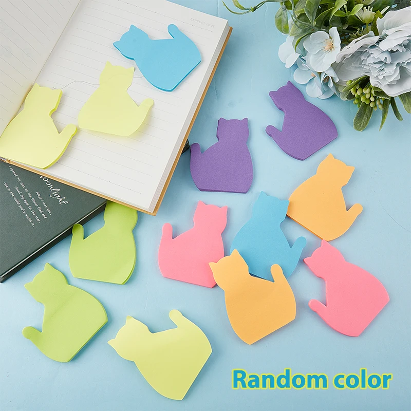 1 Pc Cute Cat Series Sticky Note Student Message Sticker N Times Memo Pad Scrapbooking School Label Stationery | Канцтовары для