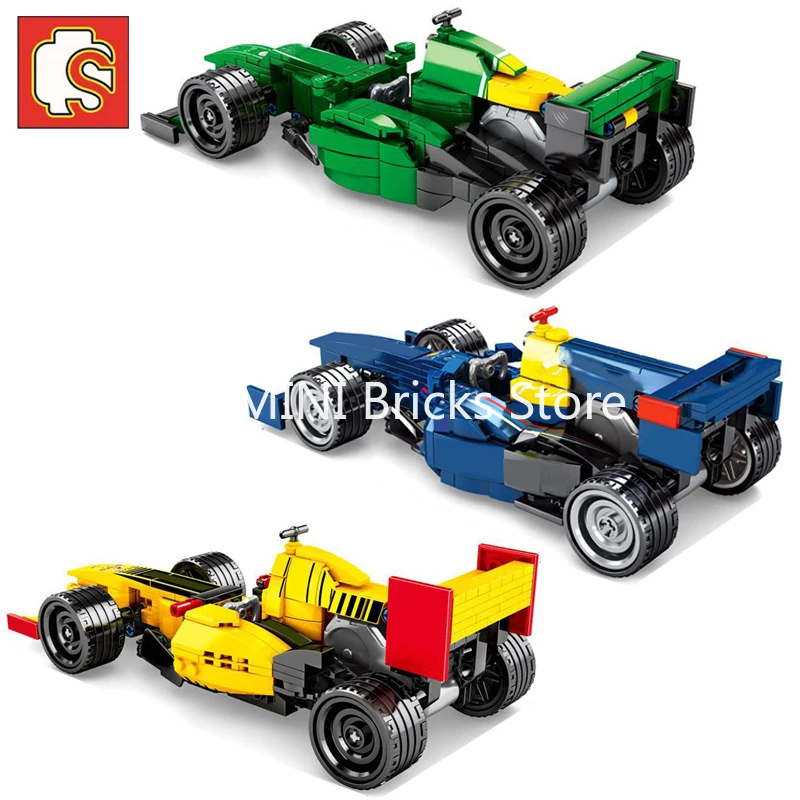 Конструктор Sembo Lego City Technic F1 скоростная команда спортивный автомобиль Детская