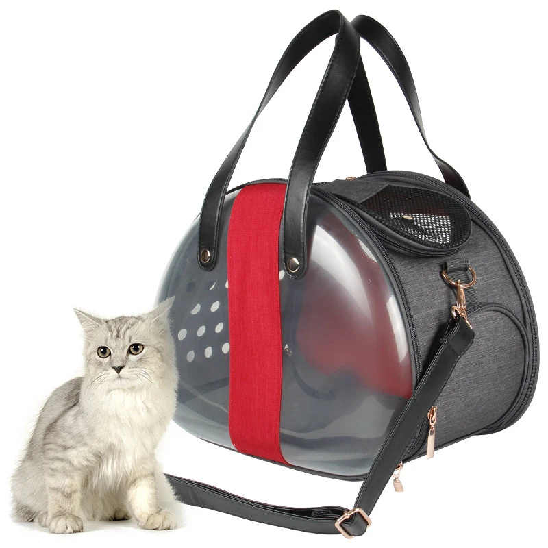 

Pet Transparent Bag Diaper Bag New Style Breathable Handbag Shoulder Bag Outdoor Portable Cat Supplies